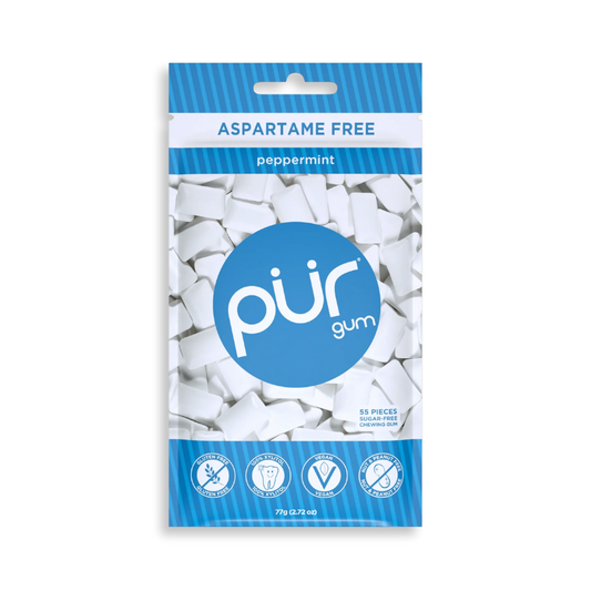 Pur Gum Peppermint 55Pcs - 12ct