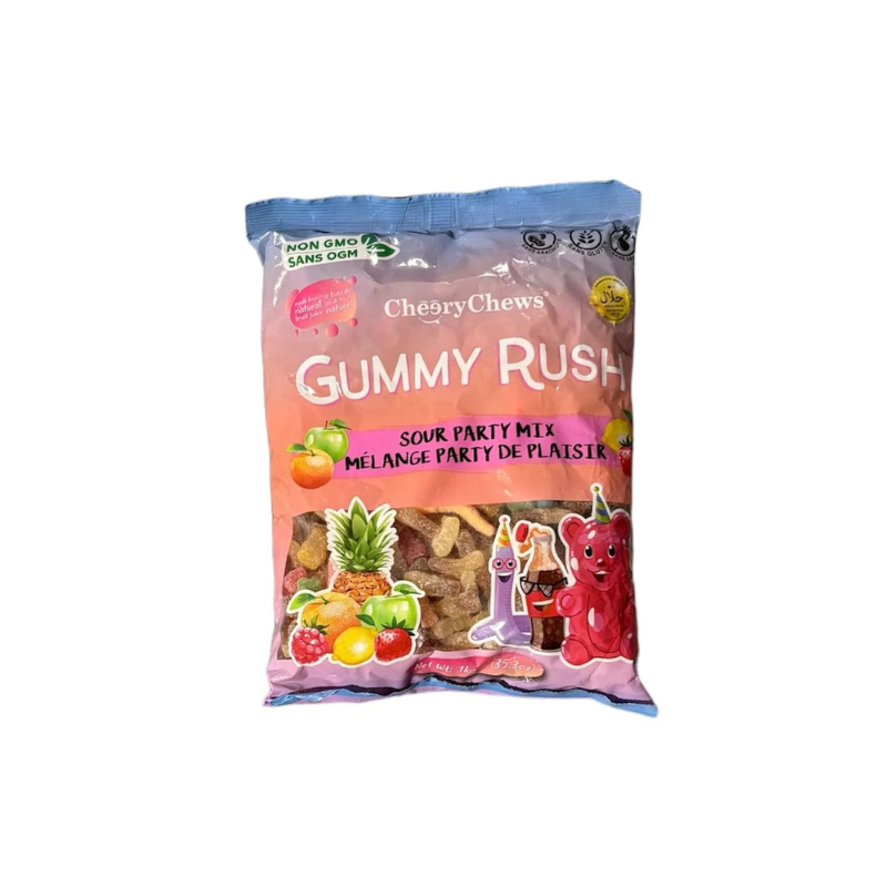 Gummy Rush Sour Party Mix 1000g