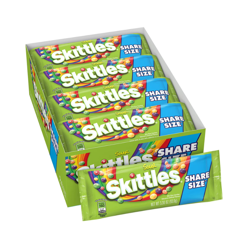 Skittles Sour Share Size 3.3oz - 24ct