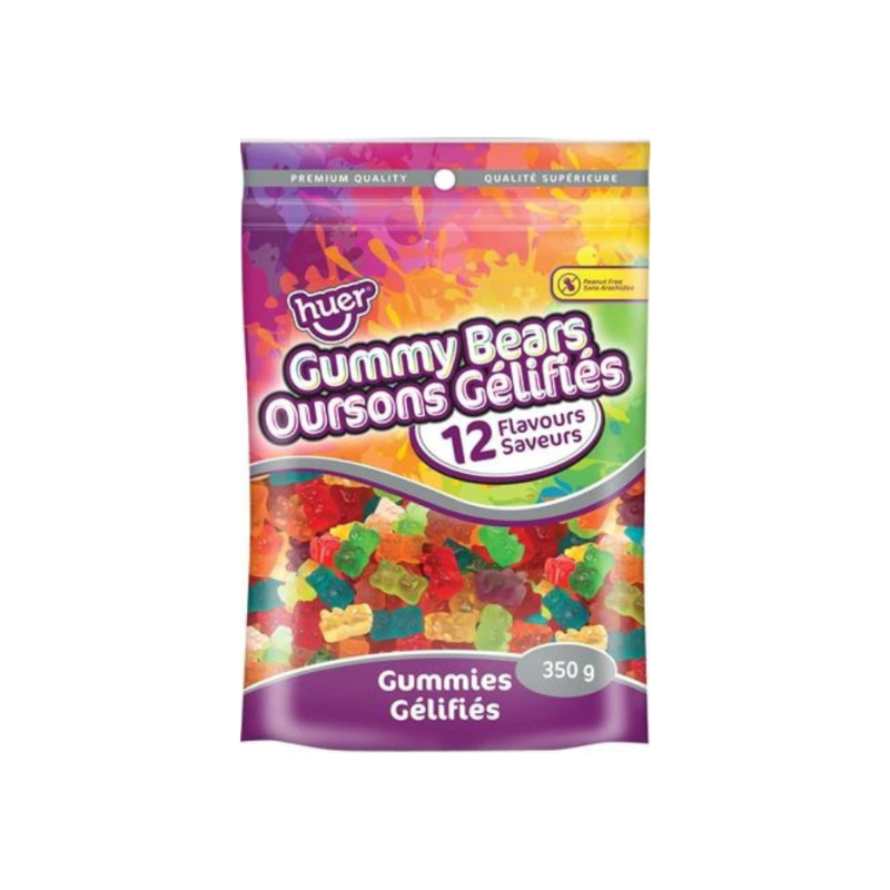 Huer Gummy Bears 12 Flavours 350g