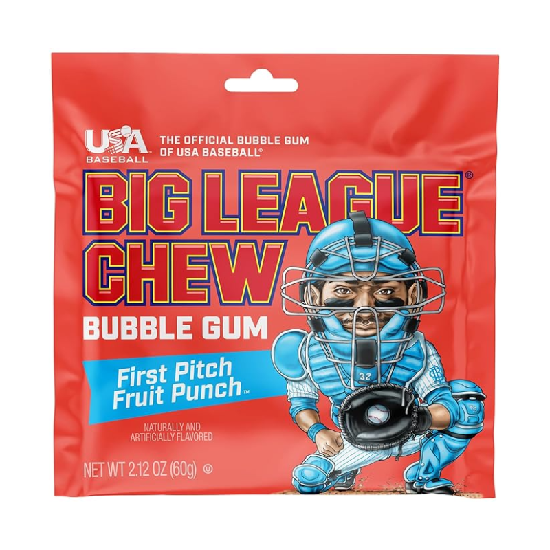 Big League Chew Pouch - Fruit Punch 60g