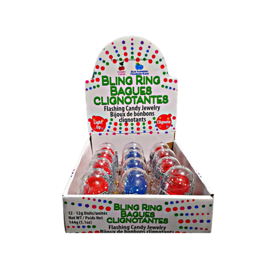 Exclusive Brands Bling Ring Flashing Candy - 12ct
