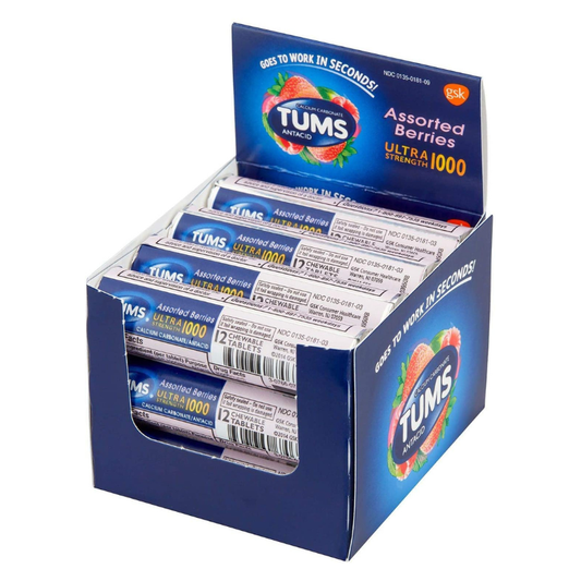 Tums Ultra Strength Berries Antacids - 12ct