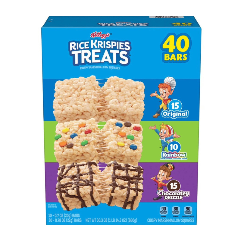 Kelloggs Rice Krispies (40 Bars) Treats Variety Pack 860g
