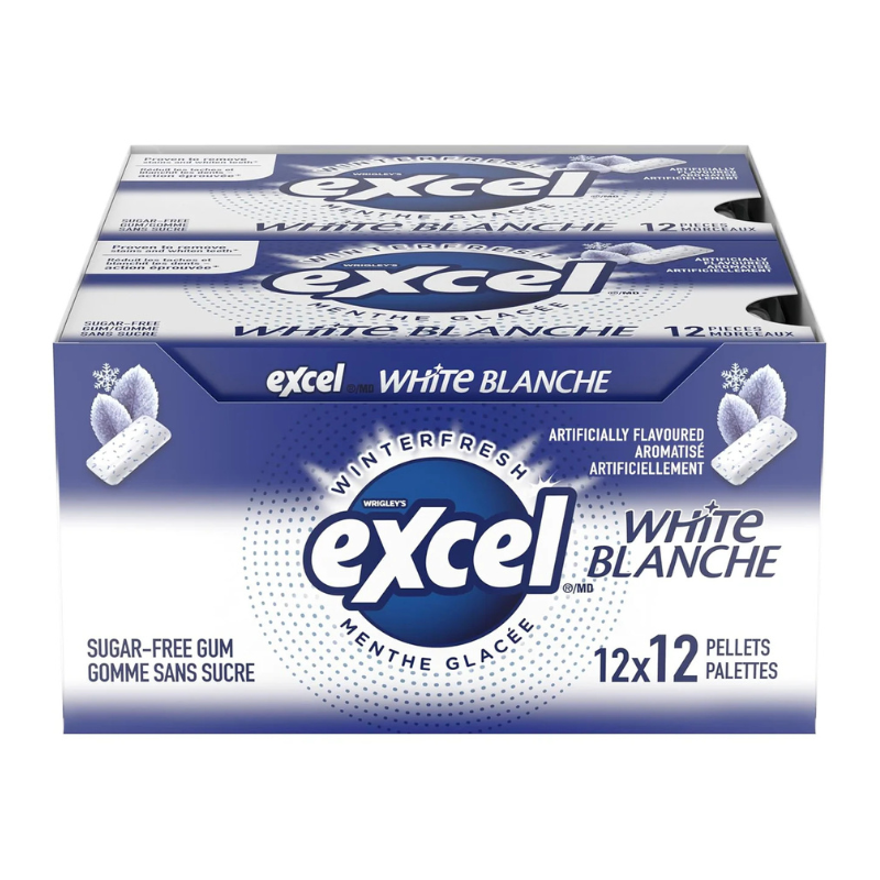 Wrigley's Excel Winterfresh White Gum 12pcs