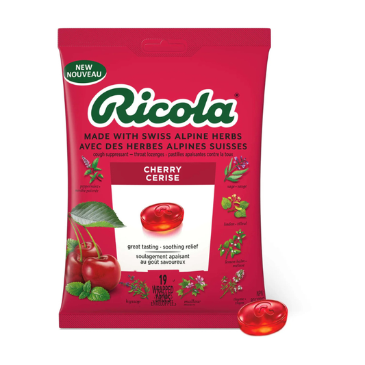 Ricola Cherry Cough Drops Peg Bag 19ct