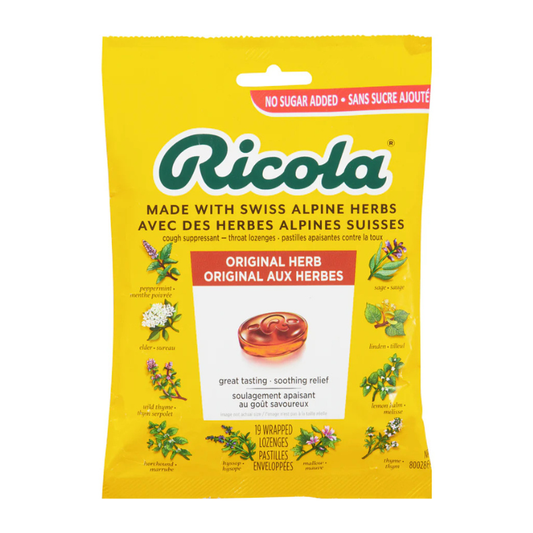 Ricola Original Herb Round Cough Drops Peg Bag 19ct