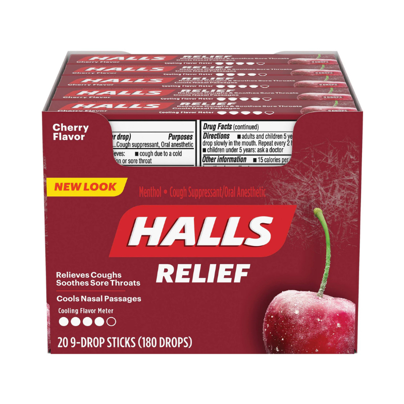 Halls Relief Cherry Flavor - 20ct