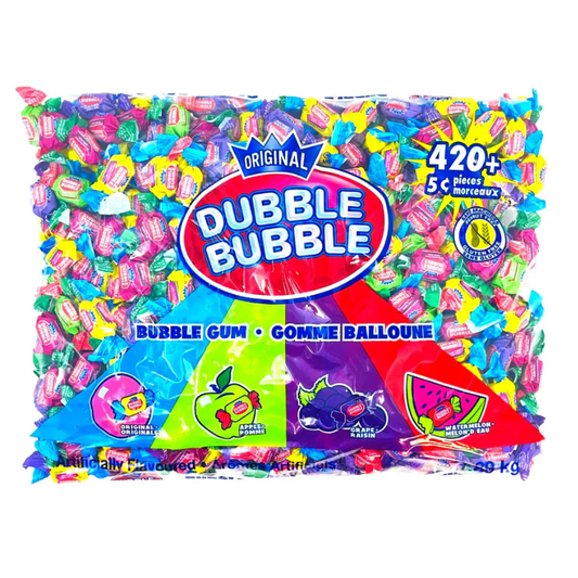 Dubble Bubble Original Bubblegum Candy 420ct+