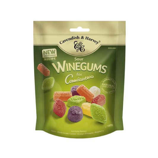 Cavendish & Harvey Sour Winegums Candy 180g