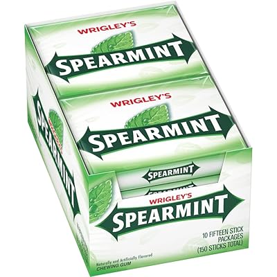 Wrigley's Spearmint Gum 15 Sticks
