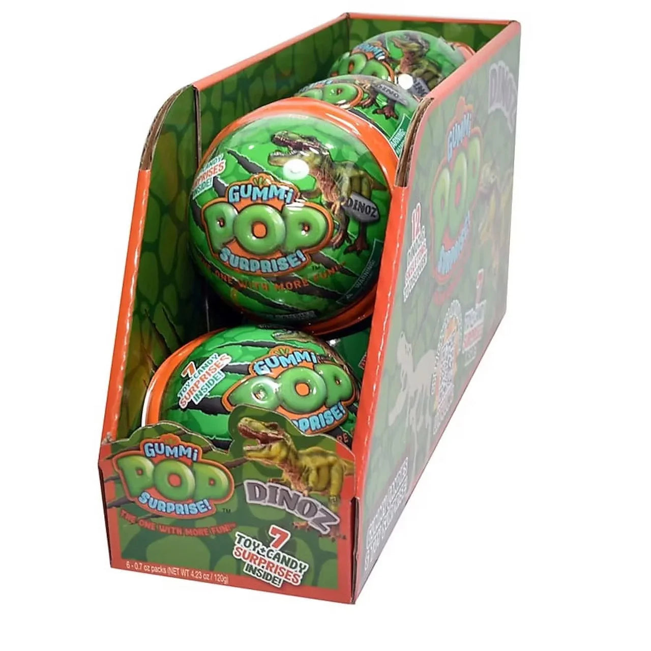 Exclusive Brands Gummi Pop Surprise! Dinoz Candy - 6ct