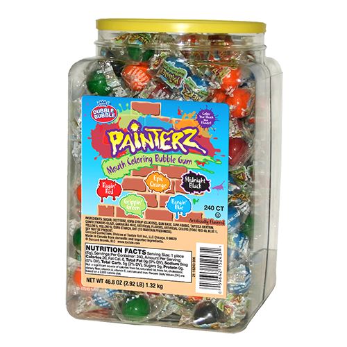 Dubble Bubble Painterz Gum Jar 240Ct
