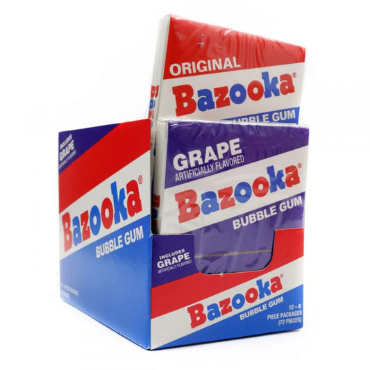Bazooka Bubblegum Throwback Original & Grape