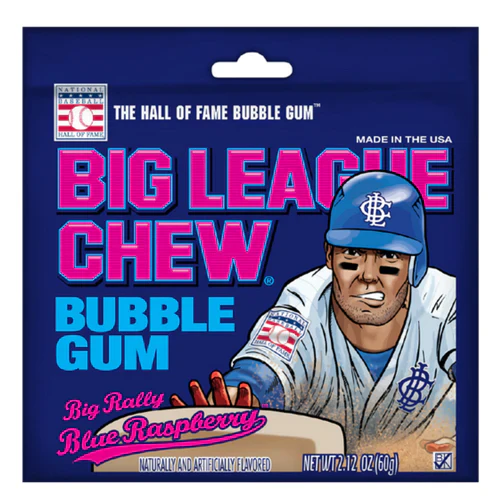 Big League Chew Bubble Gum Big Rally Blue Raspberry