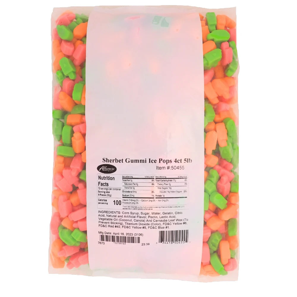 Albanese Sherbet Gummi Ice Pops 2267g