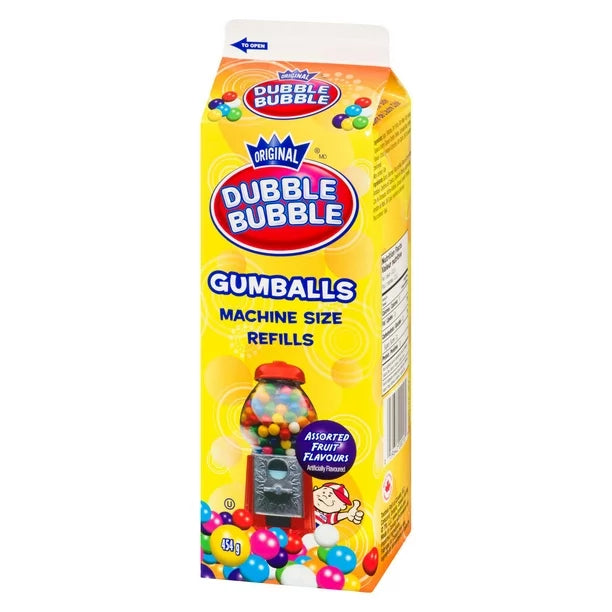 Dubble Bubble Gumballs Machine Size Refills 454g