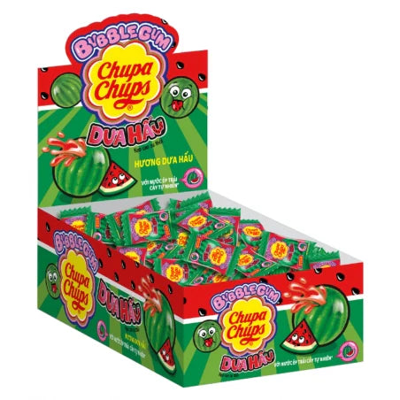 Chupa Chups Bubblegum Watermelon - 74ct