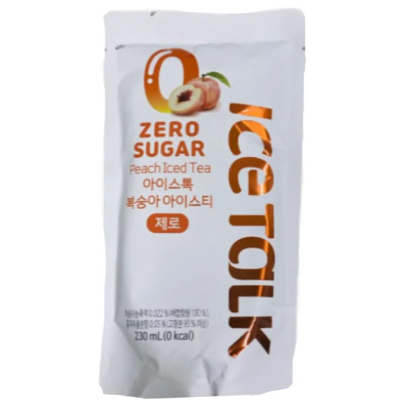 Ice talk Zero Sugar Peach Iced Tea 230ml