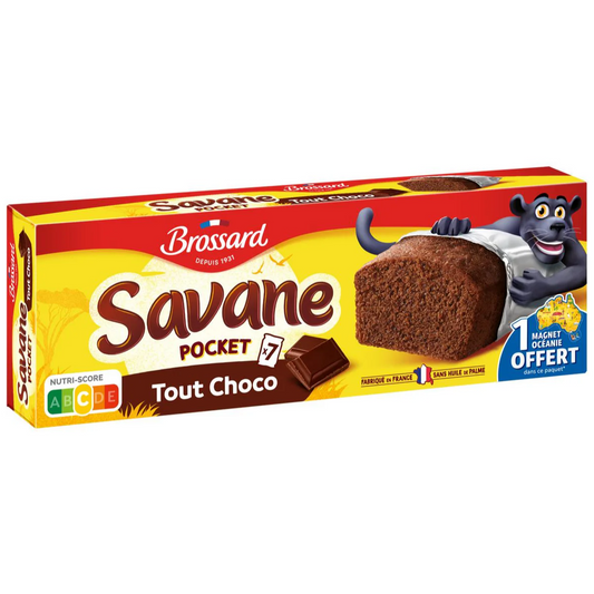 BROSSARD Savane pocket x7 Tout Chocolat 210g