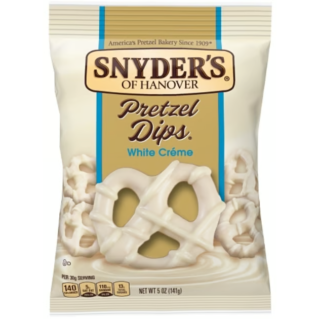 US - Pretzel - Snyders Of Hanover - White Chocolate Dipped Pretzel 141g