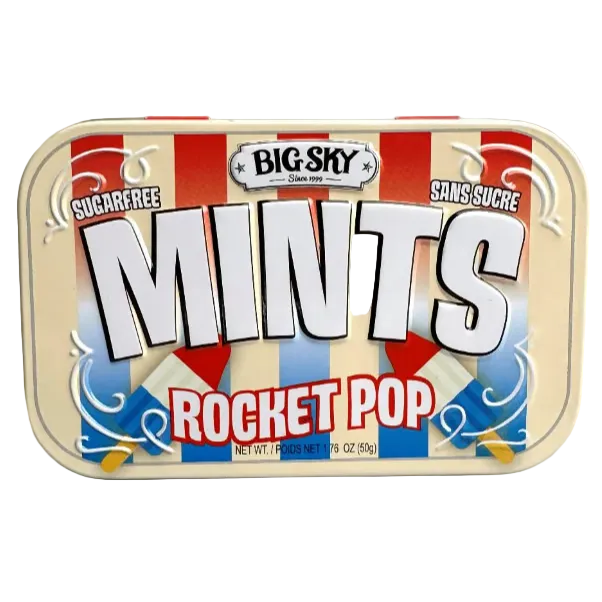 Canada - Big Sky - Sugar Free Mints - Rocket Pop Flavour 50g