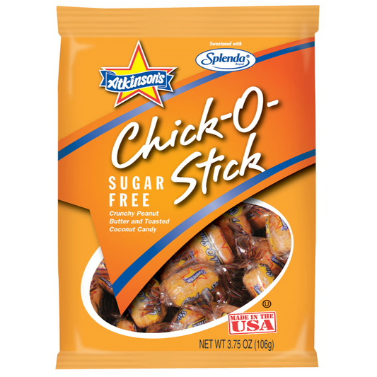 US - Sugar Free - Atkinson Chick-O-Stick Peg Bag 106g