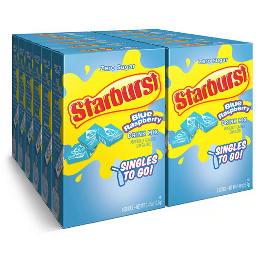 US - Drink Mix - Starburst - Blue Raspberry 6 Pack