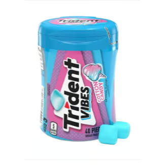 Trident Vibes Cotton Candy Gum Bottle Pack