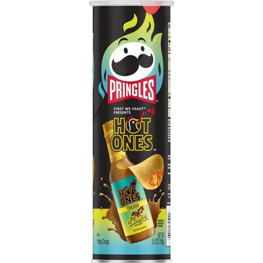 US - Case - Chips - Pringles - HOT ONES - Calientes Verdes 156g