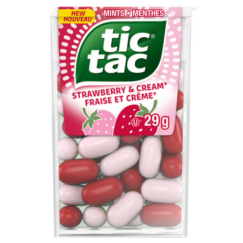 CANADA- Tic Tac Big Pack - Strawberry & Cream 29g