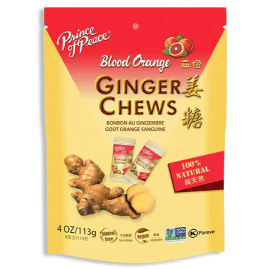 Prince of Peace Ginger Chews Sub - Blood Orange 113g