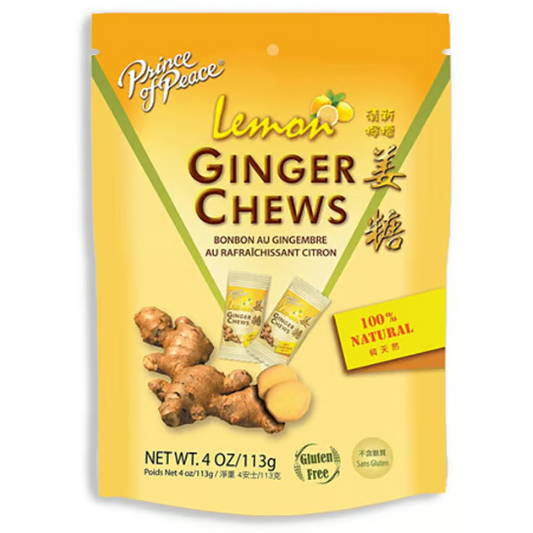 Prince of Peace Ginger Chews Sub - Lemon 113g