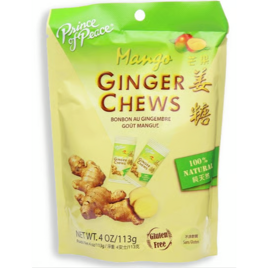 Prince of Peace Ginger Chews Sub - Mango 113g