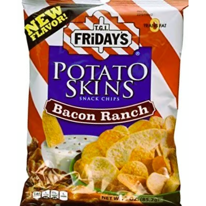 US - Chips - TGI Fridays BACON RANCH Potato Skins 85g