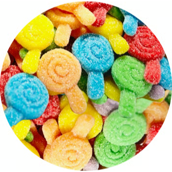  Bulk - a&b Whirly Pop Sour Gummies Solid Colors 2kg