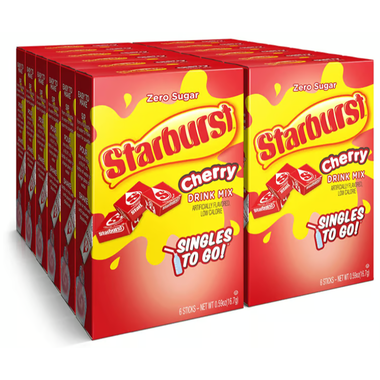 US - Drink Mix - Starburst - Cherry 6 Pack