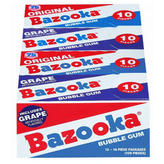 Tunisia - Topps Bazooka Wallet Pack Gum 10pc