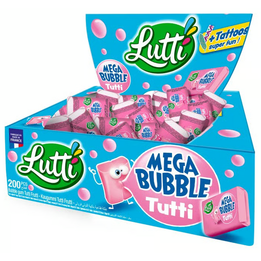 France - LUTTI - Mega Bubble - Tutti - (200 Pack)