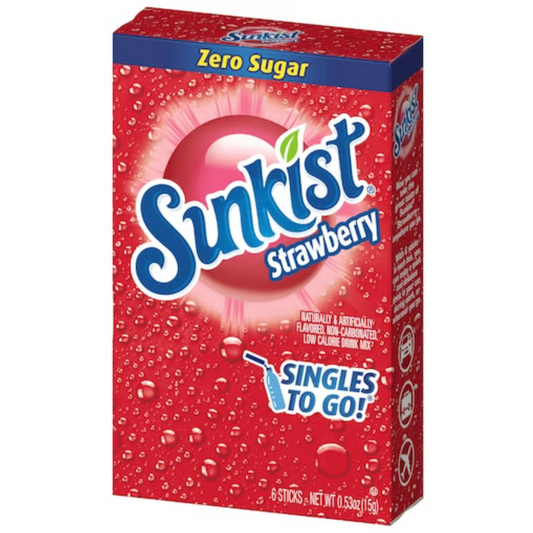 US - Drink Mix - Zero Sugar - Sunkist - Strawberry 15g