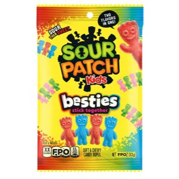 Sour Patch Kids Besties Assorted Peg Bag -90g