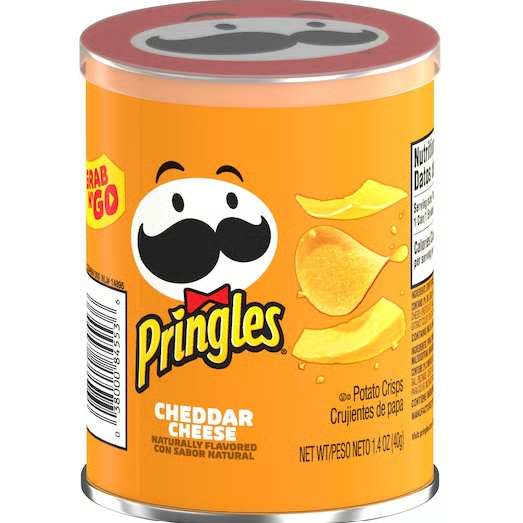 US - Chips - Pringles - Cheddar Cheese Potato Crisp 40g