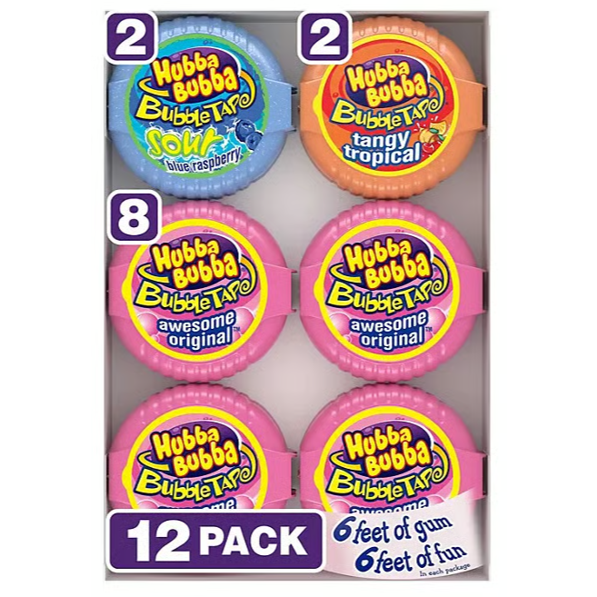 US - Hubba Bubba Bubble Tape Gum Assorted