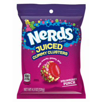 Nerds Juiced Gummy Clusters Peg Bag -128g