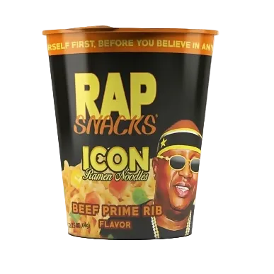 US - Noodles - Rap Snacks - Beef Prime Rib Ramen 64g