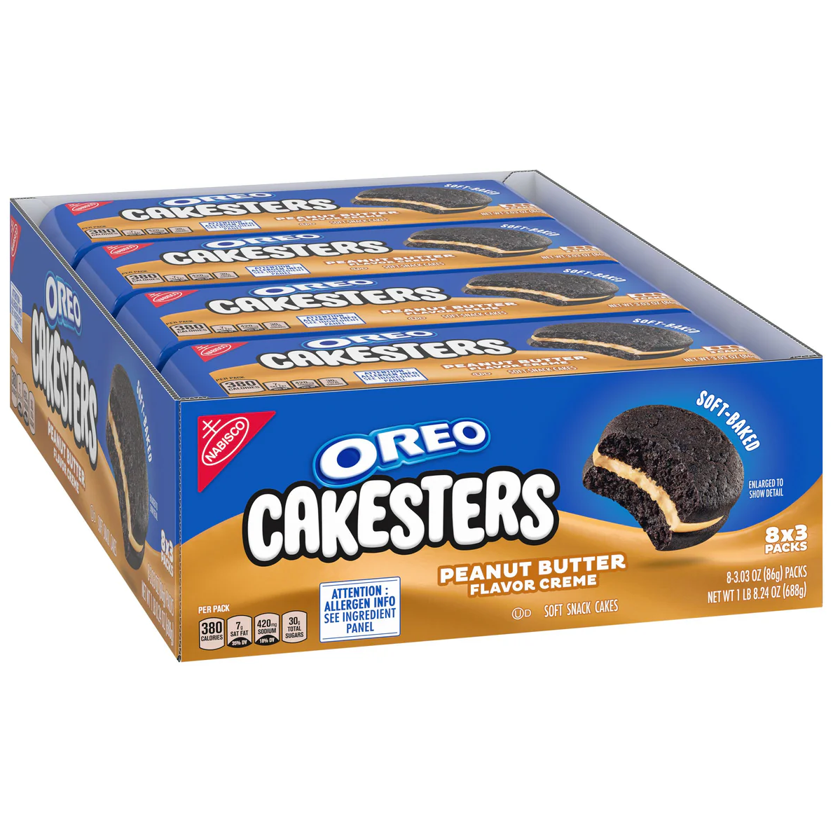 Oreo Cakesters Peanut Butter and Cream 86g