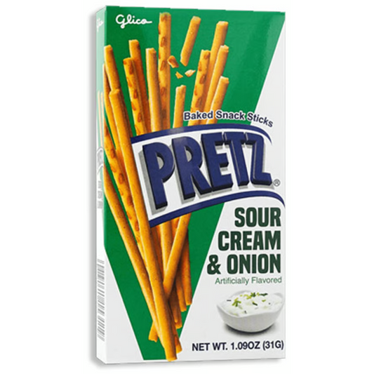 Thailand - GLICO PRETZ - Sour Cream & Onion Flavour 31g