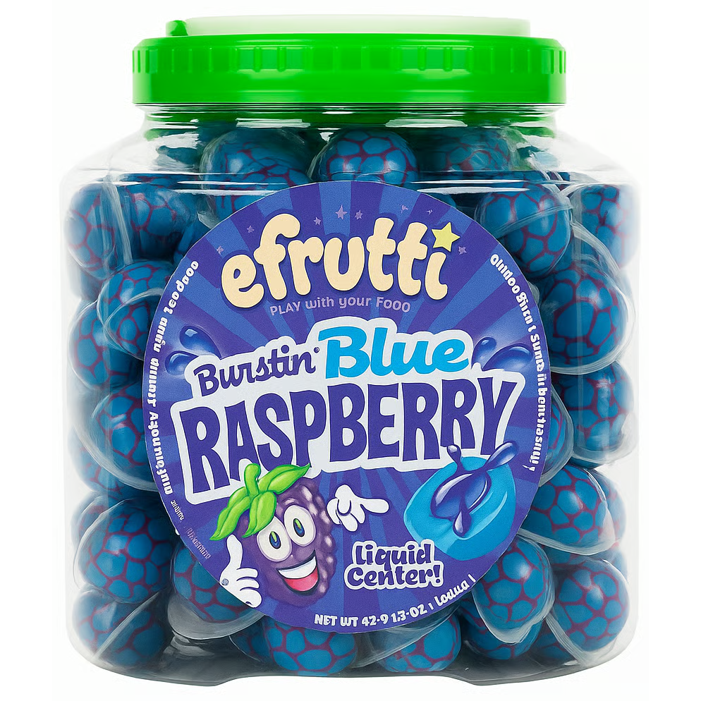 Bulk - efrutti Burstin Blue Raspberry Tub - 19g