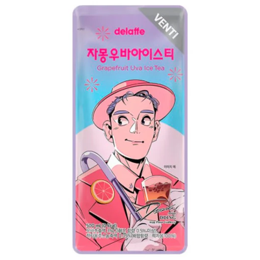 DELAFFE Grapefruit Uva Iced Tea 500ml