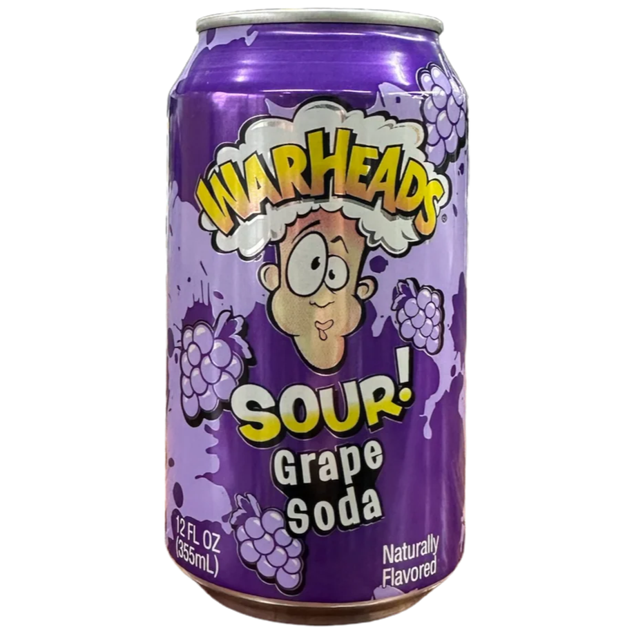 Warheads Sour Grappe Soda 355 ml